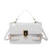 Bolso de Mano Elegante de Moda con Bloque de Color Ins Hombro Cruzado Popular en 2025 Nuevo Verano para Mujer Bolso Cuadrado Pequeño