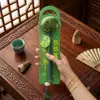 Martelo de Saúde Folha de Bambu Losna, Martelo de Saúde Cetim para Massagem de Meridianos, Presente de Feriado, Presente Souvenir Atacado