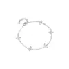 Pulsera de trébol de cuatro hojas y estrella Europa y Estados Unidos comercio exterior popular AliExpress explosión temperamento uso diario todo combina cadena de clavícula