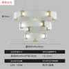 Lámpara de araña para restaurante transfronterizo, luz de anillo circular de lujo ligero, lámpara colgante de cristal personalizada para sala de estar, recepción de hotel, vestíbulo, modelo nuevo 2026