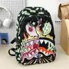 Mochila Pronta para Uso Transfronteiriço do Fabricante com Estampa Completa de Tubarão para Alunos do Ensino Fundamental e Médio e Crianças com Redução de Carga Mochila Personalizada de Grande Capacidade