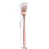 Acero Inoxidable Coreano Cuchillo Occidental para Bistec Juego de Vajilla Cuchara Mezcladora para el Hogar Tenedor de Mango Largo Cuchara de Postre de Lujo Accesible