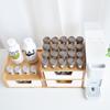 Caja de Almacenamiento de Escritorio Multifuncional Multicompartimento con Cajón Bambú Cosméticos a Prueba de Polvo Moda Nacional Caja de Acabado Caja de Almacenamiento