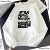 Outono Inverno 2020 E36 Moletons de Carro Moda Masculina Estiloso Uni
