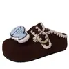 Pantuflas Casuales Cerradas Lindas de Dibujos Animados de Otoño para Mujer 2026 Nuevas Versátiles Pantuflas de Suela Gruesa que Hacen que los Pies Parezcan Más Pequeños, Estilo Birkenstock