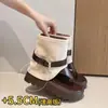 Sandalias de Verano para Mujer, Estilo Nuevo, con Dedos Separados, Aumento de Altura de 5.5 cm, Suela Gruesa, Hebilla de Cinturón, Botines Doble Uso, Adelgazantes para Figuras Pequeñas, Estilo Romano