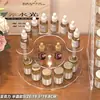 Soporte de Exhibición Acrílico Glow de Agua Estante de Almacenamiento de Muestras de Perfume y Ampollas para Salón de Belleza Estante de Escalones de Medicina de Laboratorio