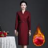 Directo de fábrica 2022 primavera y otoño nuevo temperamento de mediana edad y ancianas noble vestido banquete de boda Xi madre talla grande vestido mujeres