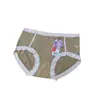 Ropa Interior para Mujer Estilo Nuevo Encaje Malla Jacquard Popular Moño Cintura Media Bragas de Niña Liquidación Especial Mayoreo