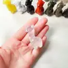 Pedra Bruta de Cristal Natural Polida Multimaterial Escultura de Veado de Cristal Decoração de Mesa Ornamento Venda Quente Transfronteiriça Atacado
