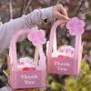 5.12 Decoración de Pastel para el Día de la Enfermera Enchufe Tulipán Copa Bobo Caja de Empaque Portátil Caja de Regalo Ángel Blanco