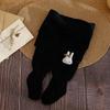 Leggings Grossas Forradas de Lã para Bebês Meninos e Meninas Novos de Outono e Inverno Calças Justas Infantis Panda para Crianças Pequenas Nordeste Cor Sólida