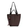 Bolsa feminina com padrão lichia 2026 nova outono alta qualidade vintage para o dia a dia bolsa de mão bolsa de ombro transversal bolsa saco
