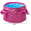 Lavabo plegable portátil para viajes, artículos de viaje no esenciales, tina para remojar los pies y lavar la ropa, bolsa para lavabo, cubo de agua para exteriores