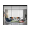Puerta corredera de marco ultraestrecho para cocina y balcón, puerta corredera de aleación de aluminio, puerta corredera de cristal para mampara de baño