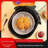 Caixa de Papel Alumínio Especial para Air Fryer Redonda Grau Alimentício para Levar Churrasco Descartável Alumínio Forno Atacado Tigela Comercial
