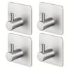 Gancho Acero Inoxidable 304 Gancho Gancho Metálico Sin Perforaciones Gancho Fuerte Sin Rastro Gancho Autoadhesivo Después de Cerrar la Puerta