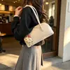 Bolsa de Almohada de Moda Retro Nueva Primavera y Verano Transfronteriza Bolsa Grande de Capacidad para el Brazo Bolso de Hombro Texturizado para Viajes Diarios Bolso para Mujer