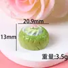 Coração de Desenho Animado Casca de Coco Creme Bolo Comida Brinquedo Resina Acessórios DIY Artesanal Pequeno Brinquedo para Crianças Ornamentos Atacado