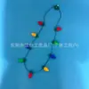 Collar Emisor de Luz LED Decoración Navideña Bombilla Collar Brillante 9 Luces Bombillas Pequeñas de Colores Suministros Brillantes para Fiestas