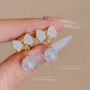Pinzas para Orejas de Perla Vintage, Sin Perforación, Pendientes Minimalistas de Nicho, Brazaletes para Orejas, Accesorios para Orejas con un Toque de Lujo Ligero, Aretes con Forma de Espiral para Mosquitos