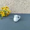 Venta al por mayor de fábrica Mini Jarrón Pequeño de Cerámica para Punta de Dedo Decoración Creativa Magnética para Arreglo Floral Adornos en Miniatura Imán para Refrigerador DIY