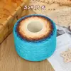 Fio de algodão mercerizado degradê em formato de bolo, fio de oito cabos tecelado à mão, multicolorido, não forma bolinhas, respirável para manta e xale