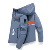 Chaqueta Fina de Peso Pesado Estilo Americano para Primavera y Otoño Chaqueta de Color Sólido Estampada Tendencia Nueva Casual Deportiva Abrigo para Hombre