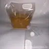 Saco de Cerveja Autoportante de Grande Diâmetro de 5 Litros no Atacado, Saco Autoportante com Bico para Água Sanitária, Saco para Grãos de 2,5 Litros em Estoque