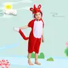 Fantasias de Animais para Crianças, Dinossauro, Tigre, Cachorro, Sapo, Rato, Urso, Porco Rosa Fantasias para Apresentação de Jardim de Infância para 1º de Junho