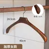 Perchas de Madera de Hombro Ancho para Trajes, Perchas Antideslizantes para Armario de Uso Doméstico, Perchas Engrosadas para Trajes y Abrigos