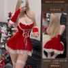 Yiyue lencería sexy vestido sexy de Navidad camisón de tirantes para mujer encaje tentación uniforme suministros traje 8598