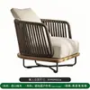 Conjunto de Sofá Externo para Pátio de Villa, Varanda Ensolarada, Jardim de Pousada, Móveis de Sofá e Cadeira Atacado, Sofá de Rattan para Exterior