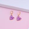 Pendientes de gota de aceite de amor multicapa de comercio exterior nuevos pendientes de temperamento personalidad de moda pendientes de anillo simples pendientes de mujer