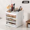 Caixa de Armazenamento de Mesa Universal Crown para Mesa Espessada Multicamadas para Artigos de Papelaria Domésticos Produtos de Skin Care Maquiagem