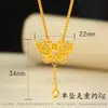 Nuevo Colgante Mariposa Filigrana Diamante Borla Antigua Color Oro Arena para Mujer Collar Dulce de Gama Alta Hueco Suministro en Vivo