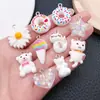 Accesorios para Joyería DIY 20 Colgantes de Resina Blanca en Forma de Corazón y Estrella de Cinco Puntas Materiales para Pulsera, Collar, Aretes, Llavero
