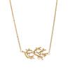 Collar de 18K Estilo Coreano Rama Microincrustada Cadena para Clavícula de Mujer Joyería Versátil de Moda Perla Joyería de Alta Gama Venta al por Mayor