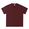 Camiseta de algodón 100% de 220g con hombros caídos, unisex, para estudiantes de secundaria, uniformes de clase personalizados, color liso de verano, venta al por mayor de manga corta transfronteriza