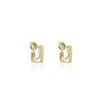 Aretes de Aro de Metal de Alta Gama con Forma de Espiral para Mosquitos, Clips para Orejas Estilo Francés, Se Pueden Usar Sin Perforaciones, Simples, Modernos y Versátiles