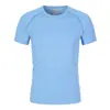 Camiseta de secagem rápida com logo personalizado, esportiva transfronteiriça de 150g resistente a UV, conjunto pai e filho de gola redonda e manga curta, camiseta masculina