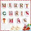 Decoração de Pátio de Feliz Natal Inserção Placa Oca Decoração de Festa de Feriado de Jardim Inserção de Gramado Externo Personalização
