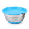 Transfronterizo 7 Piezas Cocina Acero Inoxidable Ensaladera Fondo de Silicona Antideslizante Tazón para Mezclar Huevos Ensalada Cocinar Hornear Batir Huevos