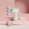 Mini Pistola de Massagem Transfronteiriça Massageador Muscular Elétrico Multifuncional Ajuste de Múltiplas Velocidades Mini Pistola de Liberação Miofascial com Múltiplas Cabeças