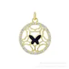 Fábrica de Origen Joyería Microincrustada Accesorios Piezas de Cobre Serie Ojo del Diablo Ojos Serie Mariposa Colgantes