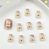 Juguete de Comida Simulada Paleta de Helado Accesorios para Uñas Arte Gato de Dibujos Animados Lindo Perla Té con Leche Piezas de Resina DIY