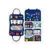 Fabricante Personalizado Amazon Quadro de Atividades de Feltro Brinquedo Educacional Infantil para Aprender Habilidades de Vestir Quadro de Atividades de Feltro