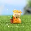 Doze estatuetas de animais do zodíaco, ornamentos de paisagem em miniatura, decorações criativas e fofas para casa, um paraíso em miniatura para crianças