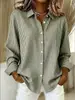 Camisa Plaid Versátil de Manga Longa com Gola Reversível Nova para Mulheres 2026, Europeia e Americana, Roupa Feminina da Moda Tendência para Quatro Estações