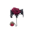 Pulseira Europeia e Americana Transfronteiriça Retrô de Rosa com Anel de Dedo, Flor de Rosa Elegante, Renda Estilo Escuro, Fashionável e Versátil